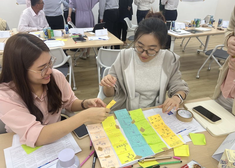 CliftonStrengths team workshop in Singapore run by The Strengths Co. — group of professionals discovering their Top 5 strengths together.
